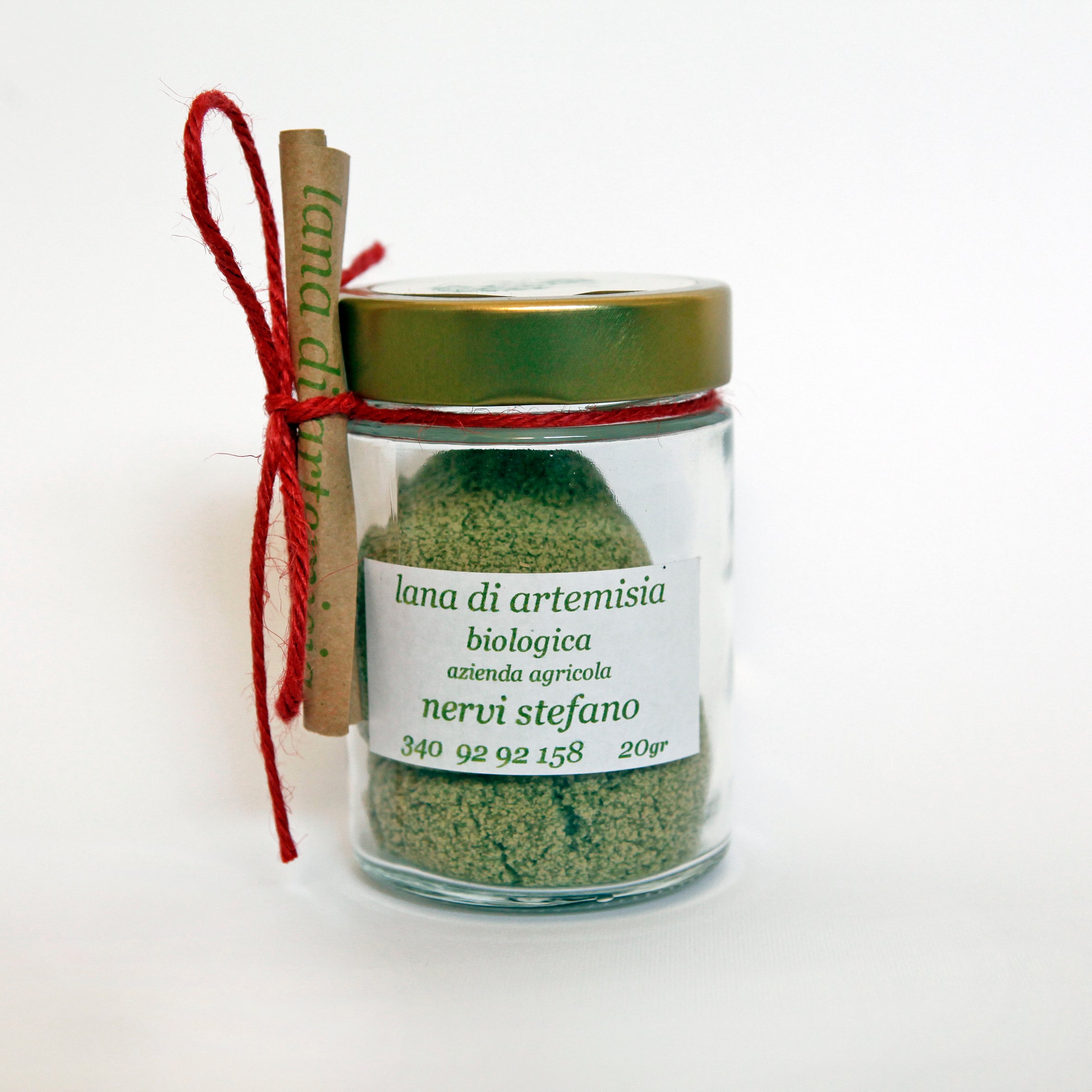 lana di artemisia vasetto in vetro 10 gr artemisia vulgaris